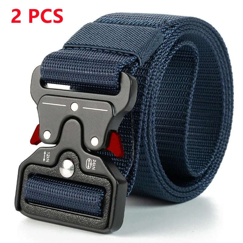 Genuine Tactical Belt Quick Release Outdoor Military Belt Soft Real Nylon Sports Accessories Men And Women Black Belt Quick Pick Grocers
